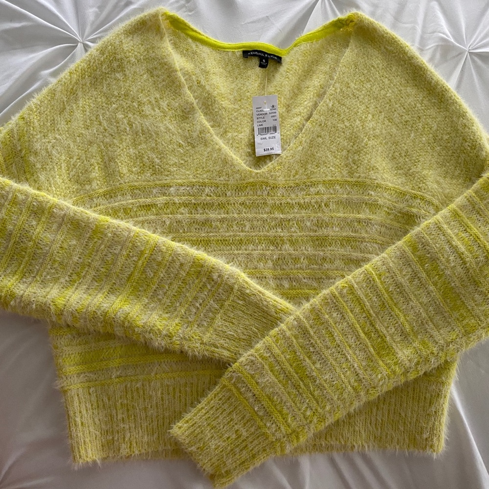 Brand new pacsun neon sweater